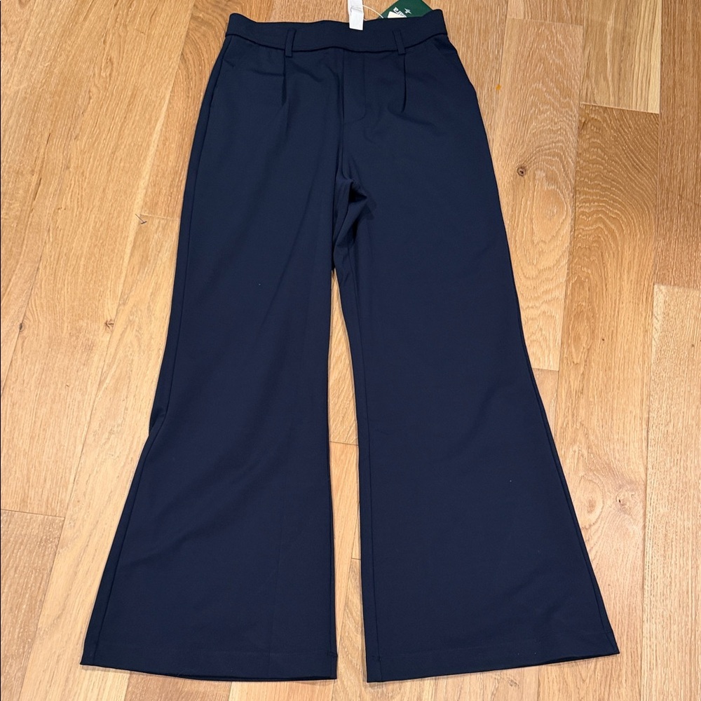 HALARA Navy flare leg‎ Women's trouser Pants small